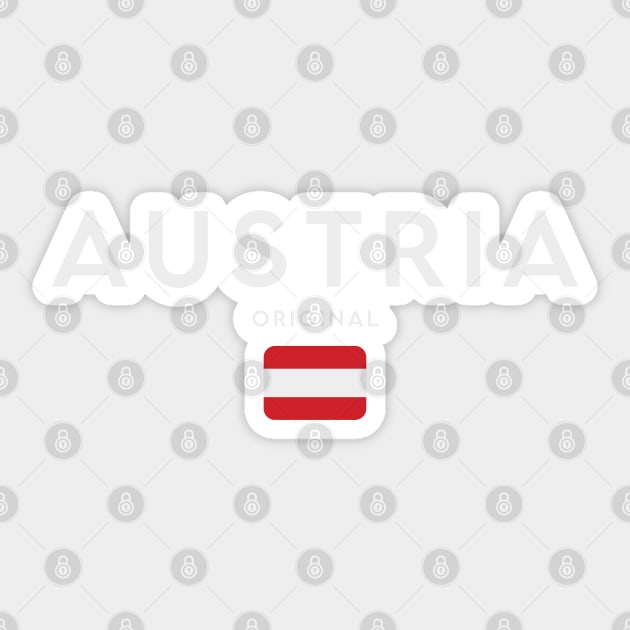 Austria flag, austrian flag Sticker by eka123